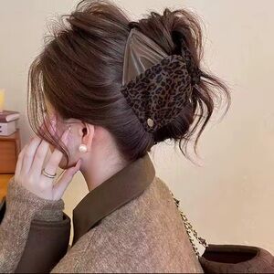 Leopard Print Hair Clip